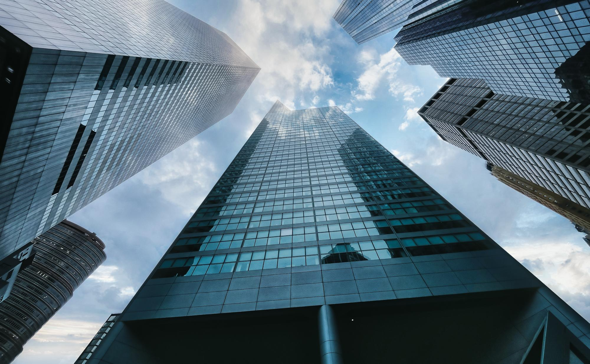 Modern skyscrapers