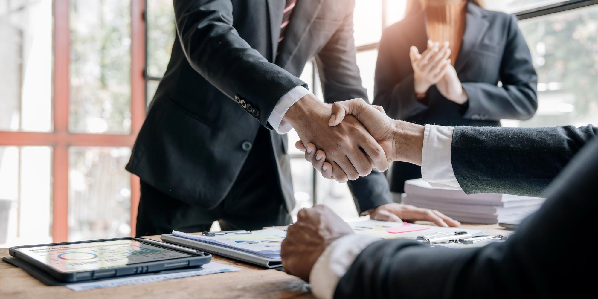 Business handshake
